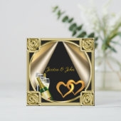 婚約パーティ招待状カード 招待状 (スタンド正面)