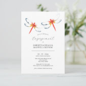 婚約パーティ招待状レッドドラゴンフライ 招待状 (スタンド正面)