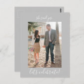 婚約パーティ招待状写真はがき ポストカード (正面/裏面)