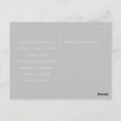 婚約パーティ招待状写真はがき ポストカード (裏面)