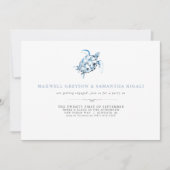 婚約パーティ招待状水彩ビーチ 招待状 (正面)