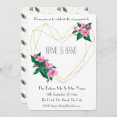 婚約パーティ招待状1930刺激を受けた年代 招待状 (正面/裏面)