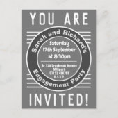 婚約パーティ招待状 インビテーションポストカード (正面)