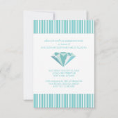 婚約パーティ招待状(ティール(緑がかった色)) 招待状 (正面)