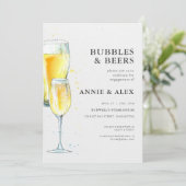 婚約パーティ招待状-バブル&ビール 招待状 (スタンド正面)