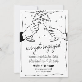 婚約パーティ招待状 招待状