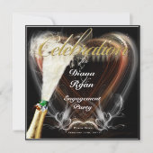 婚約パーティ招待状 招待状 (正面)