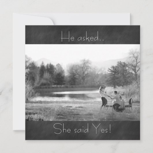 婚約パーティ招待状 招待状 (正面)