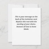 婚約パーティ招待状 招待状 (裏面)