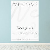 婚約パーティ歓迎 キャンバスプリント (インサイチュ (ウッドフロア))