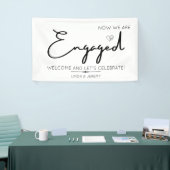 婚約パーティ歓迎 横断幕 (トレードショー)