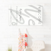 婚約パーティ歓迎 横断幕 (インサイチュ)