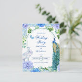 婚約パーティ水彩用結婚式招待状 招待状 (スタンド正面)