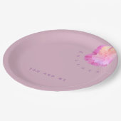 婚約パーティ紙プレート ペーパープレート (アングル)