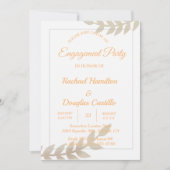 婚約パーティ黄金フローラ 招待状 (正面)