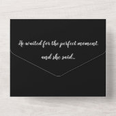 婚約パーティ – 写真 – 夜空の背景 –  オールインワン招待状 (裏面)