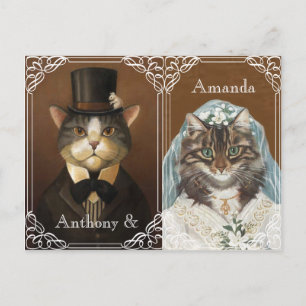 婚約パーティ、婚約のシャワー インビテーションポストカード