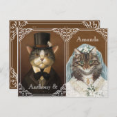 婚約パーティ、婚約シャワー インビテーションポストカード (正面/裏面)