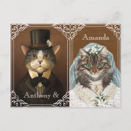 婚約パーティ、婚約シャワー インビテーションポストカード (正面)