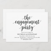 婚約パーティ、婚約パーティ招待状 招待状 (正面/裏面)