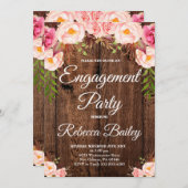 婚約パーティ、婚約パーティ 招待状 (正面/裏面)