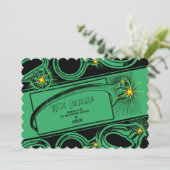 婚約パーティ(緑) 招待状 (スタンド正面)