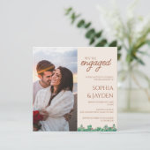 婚約パーティBOHOカボステラコッタ秋焦げた 招待状 (スタンド正面)