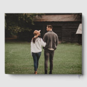 婚約フォトエレガントシンプルKeepsake ゲストブック (裏面)