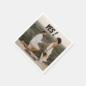 婚約フォトパーティーナプキンス スタンダードカクテルナプキン (角)