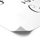 婚約フォトプロップの日付を保存する記号 ポスター (角)