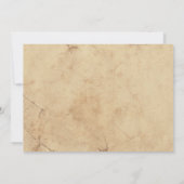 婚約フォトヴィンテージウェディング招待状 招待状 (裏面)