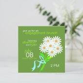 婚約ブランチ招待状{緑} 招待状 (スタンド正面)