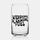 婚約プレゼント花嫁がレトロフォント おもしろい ガラス缶 (正面)