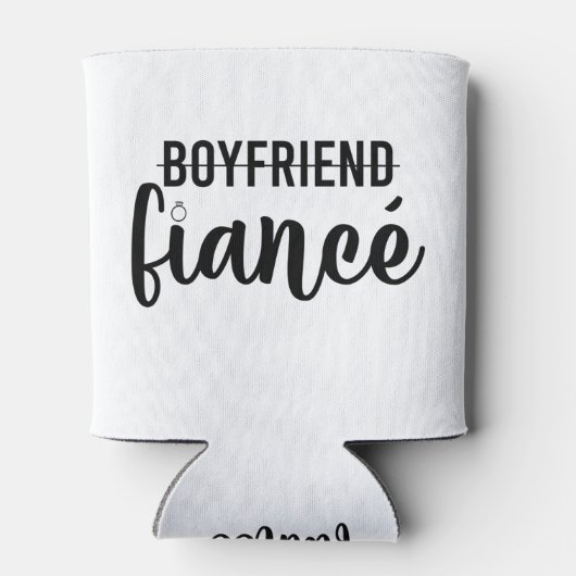 婚約ボーイフレンド結婚したフィアンス結婚マンズ 缶クーラー (裏面)