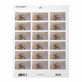 婚約リングや輪とパール結婚式の引き出物ラベル ラベル (フルシート)