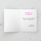 婚約リングや輪の表示アフリカ系アメリカ人グリーティング カード (内部)