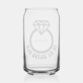 婚約リングや輪インマイブリーズエラレトロバブルフォント ガラス缶 (裏面)