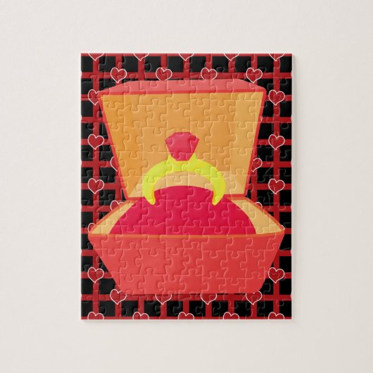 婚約リングや輪ジグソーパズル ジグソーパズル (縦)