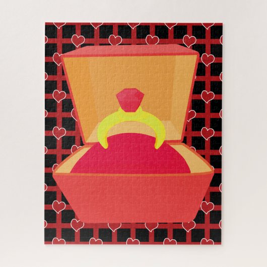 婚約リングや輪ジグソーパズル ジグソーパズル (縦)