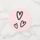 婚約リングや輪ドードル コンフェッティ (スモール正面)