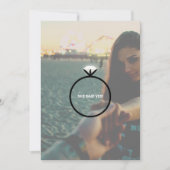 婚約リングや輪パーティの招待状 招待状 (正面)