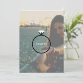 婚約リングや輪パーティの招待状 招待状 (スタンド正面)