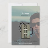 婚約リングや輪パーティの招待状 招待状 (裏面)