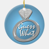 婚約リングや輪写真 セラミックオーナメント (裏面)