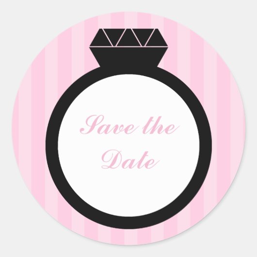 婚約リングや輪結婚シール ラウンドシール (正面)