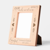 婚約リングや輪結婚ズボホアドベンチュアカップル レーザー彫刻フレーム (左)