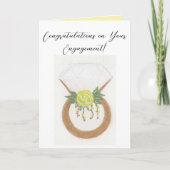 婚約リングや輪 カード (正面)