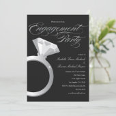 婚約リングや輪|婚約パーティ招待状 招待状 (スタンド正面)