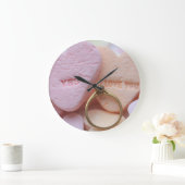 婚約リングクロックキャンディハート ラージ壁時計 (ホーム)