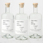 婚約ワインラベル リキュールボトルラベル (ボトル)